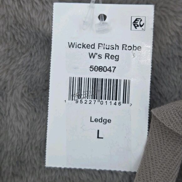 LL Bean Hooded Wicked Plush Long Robe Womens Size Large Sherpa Soft Cozy Bath - Picture 10 of 10